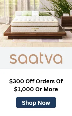 Saatva - $300 off orders of $1,000 or more. Claim Deal.